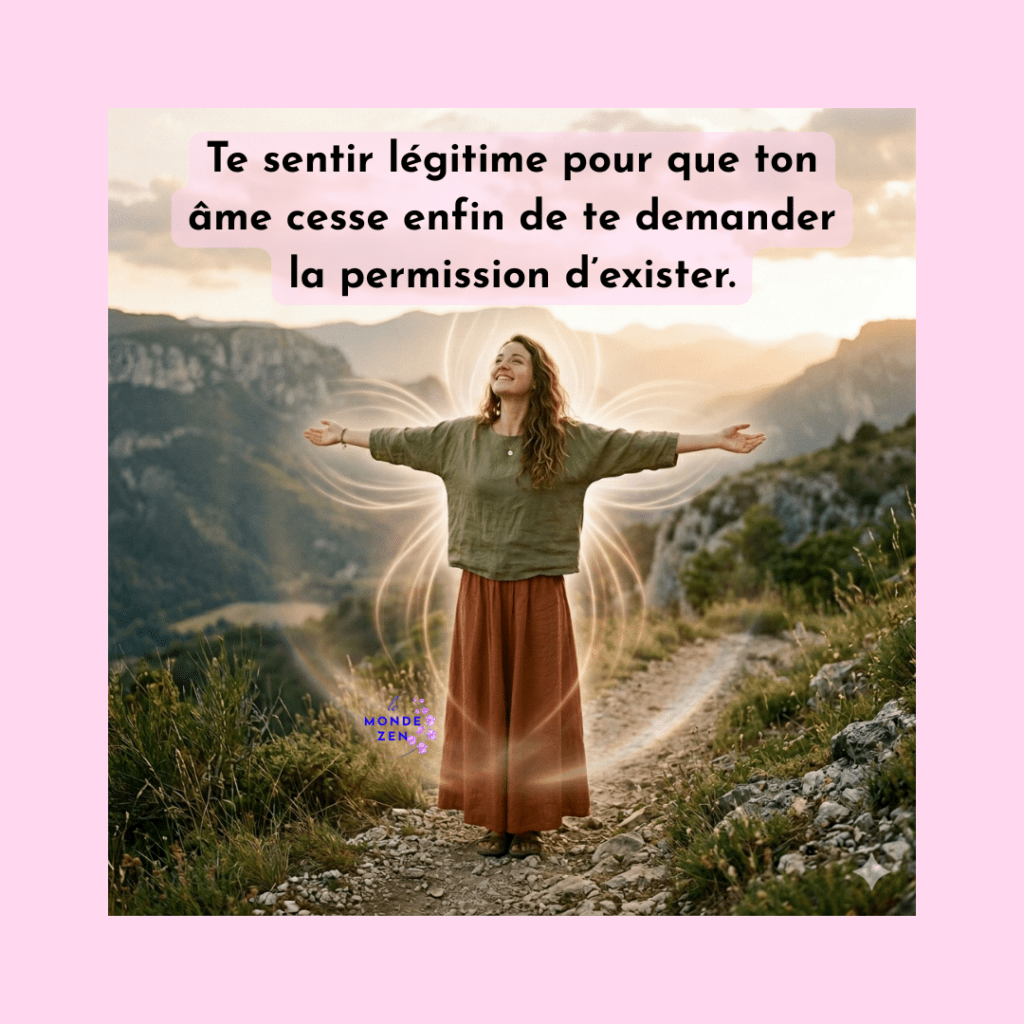 Se sentir à sa place. être légitime. Un chemin d'estime de soi